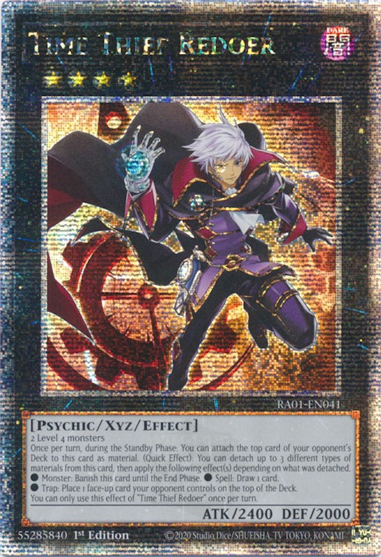 Time Thief Redoer [RA01-EN041] Quarter Century Secret Rare | Exor Games New Glasgow