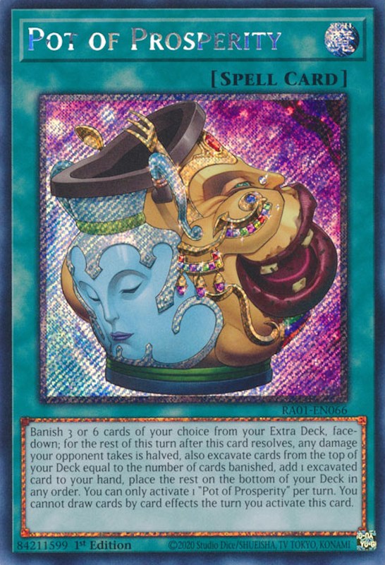 Pot of Prosperity [RA01-EN066] Platinum Secret Rare | Exor Games New Glasgow