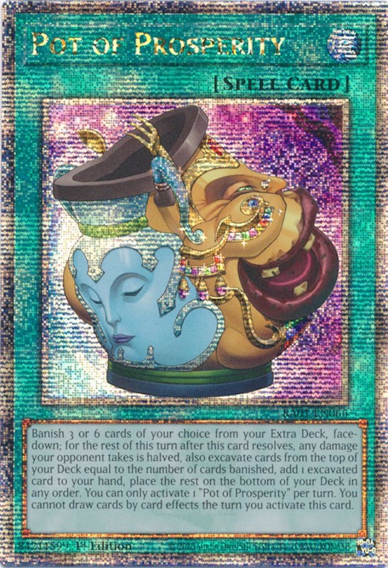 Pot of Prosperity [RA01-EN066] Quarter Century Secret Rare | Exor Games New Glasgow