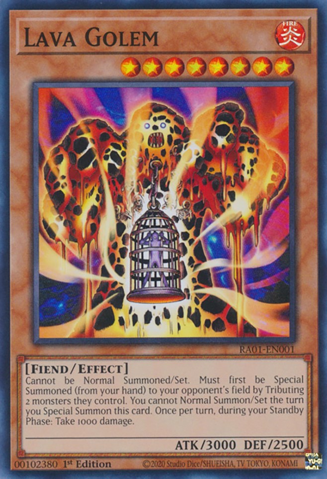 Lava Golem [RA01-EN001] Super Rare | Exor Games New Glasgow