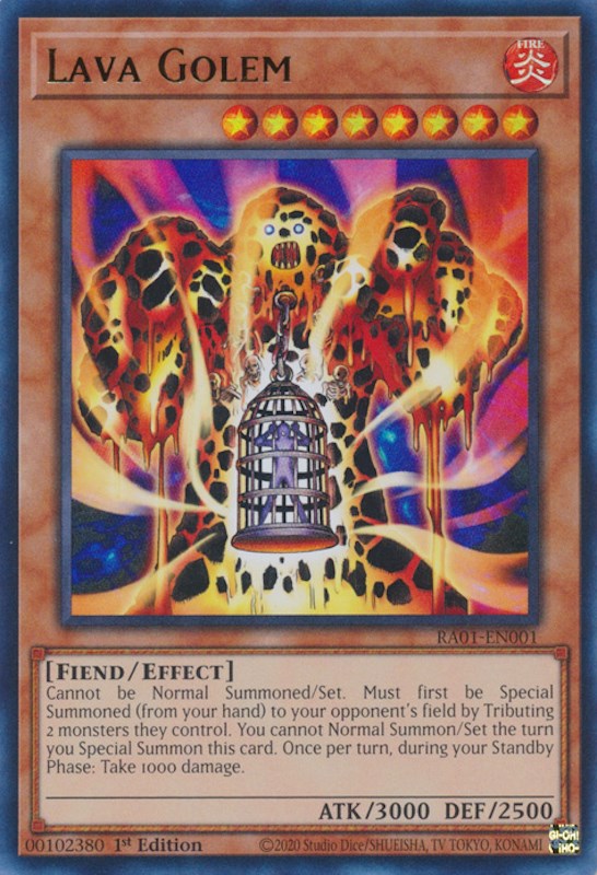 Lava Golem [RA01-EN001] Ultra Rare | Exor Games New Glasgow