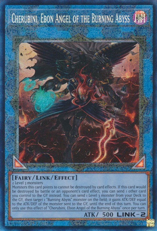 Cherubini, Ebon Angel of the Burning Abyss [RA01-EN042] Prismatic Collector's Rare | Exor Games New Glasgow