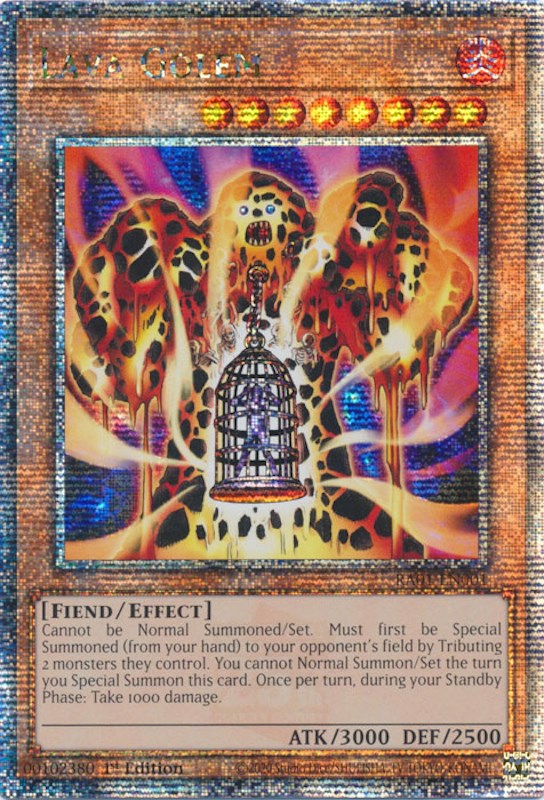 Lava Golem [RA01-EN001] Quarter Century Secret Rare | Exor Games New Glasgow