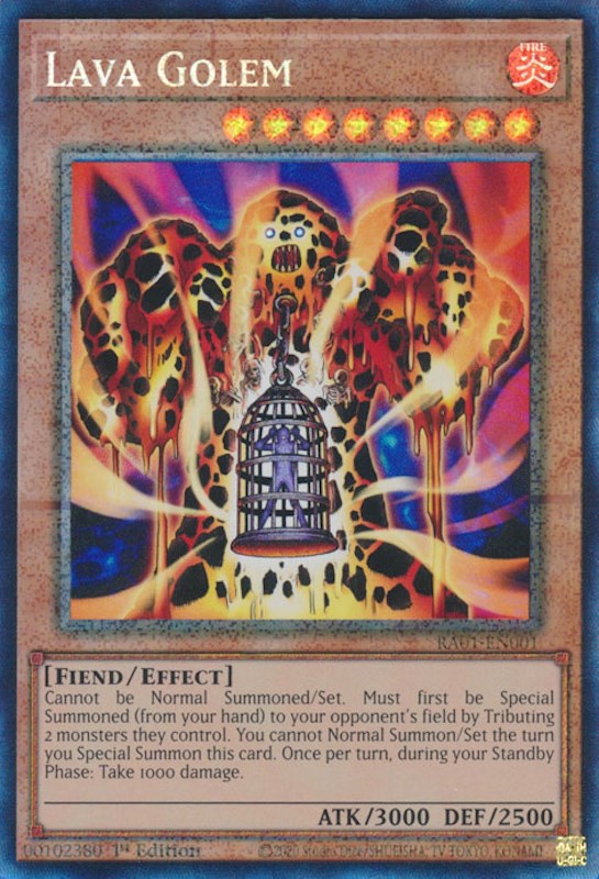 Lava Golem [RA01-EN001] Prismatic Collector's Rare | Exor Games New Glasgow