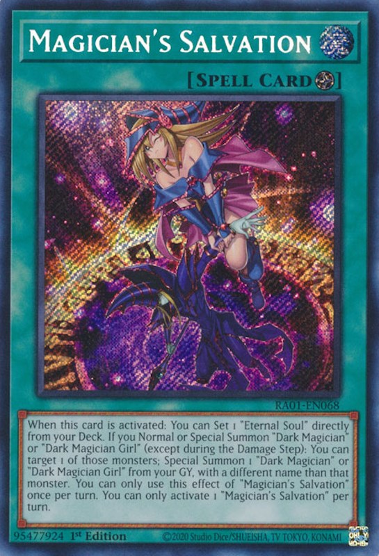 Magician's Salvation [RA01-EN068] Secret Rare | Exor Games New Glasgow