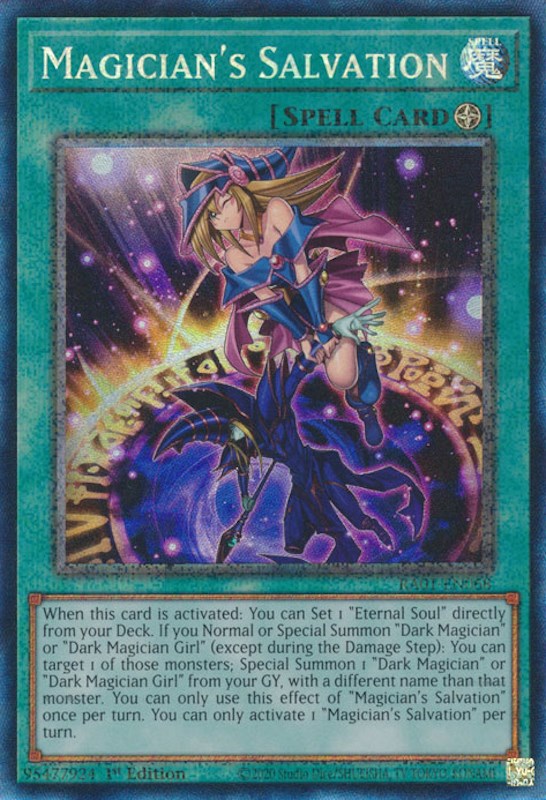 Magician's Salvation [RA01-EN068] Prismatic Collector's Rare | Exor Games New Glasgow