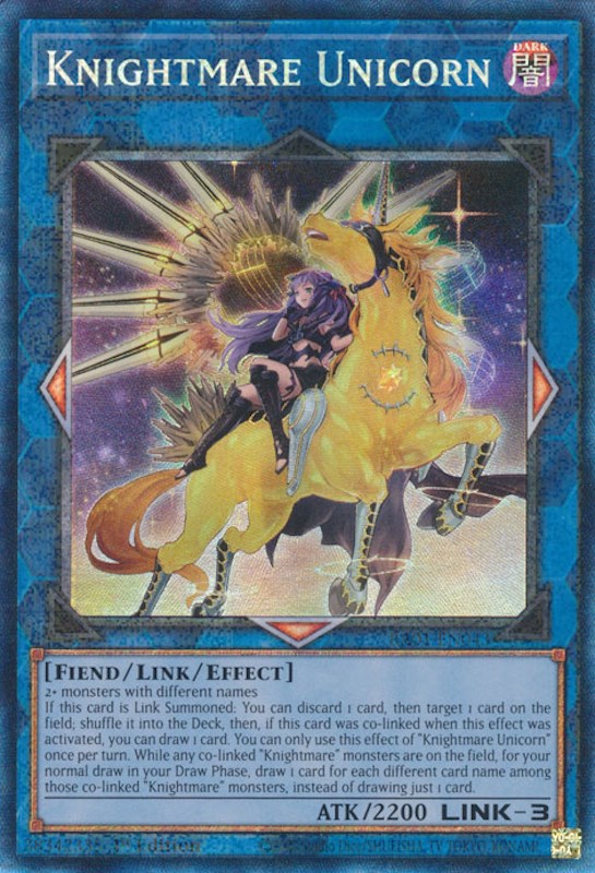 Knightmare Unicorn (Alternate Art) [RA01-EN043] Prismatic Collector's Rare | Exor Games New Glasgow