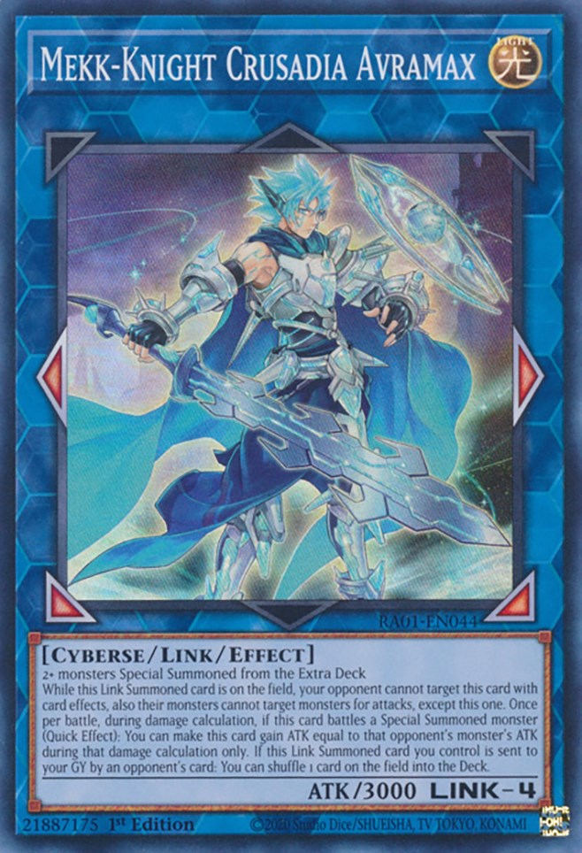 Mekk-Knight Crusadia Avramax [RA01-EN044] Super Rare | Exor Games New Glasgow