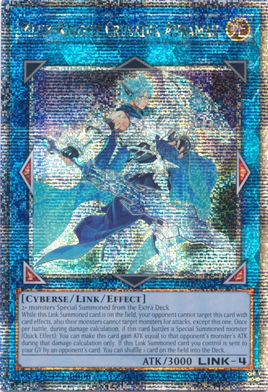 Mekk-Knight Crusadia Avramax [RA01-EN044] Quarter Century Secret Rare | Exor Games New Glasgow