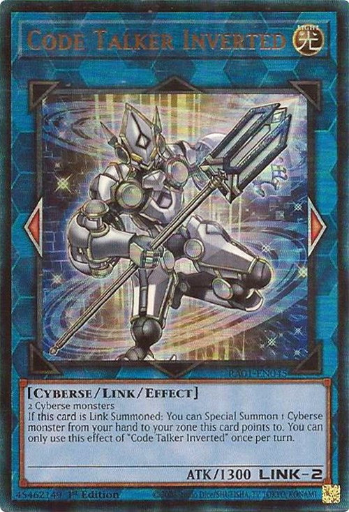 Code Talker Inverted [RA01-EN045] Prismatic Ultimate Rare | Exor Games New Glasgow