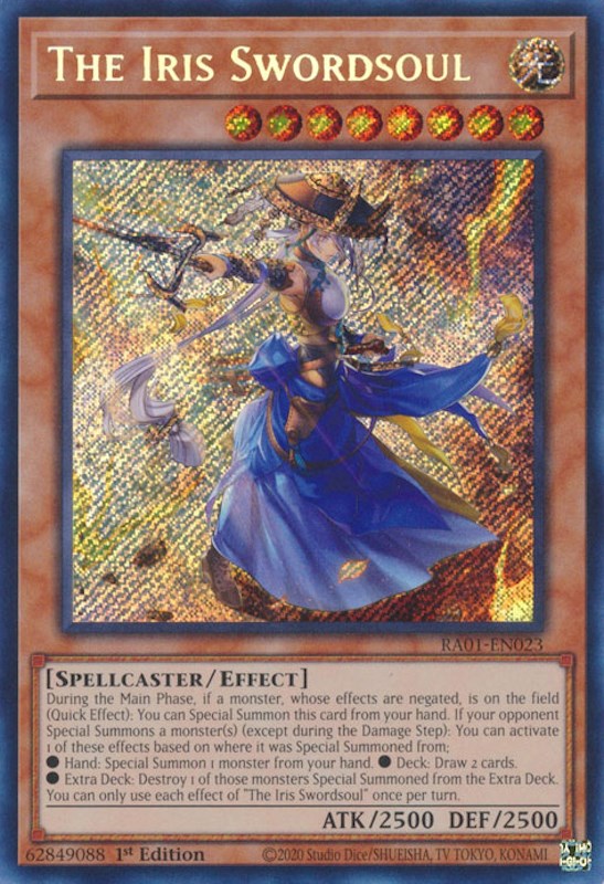 The Iris Swordsoul [RA01-EN023] Secret Rare | Exor Games New Glasgow