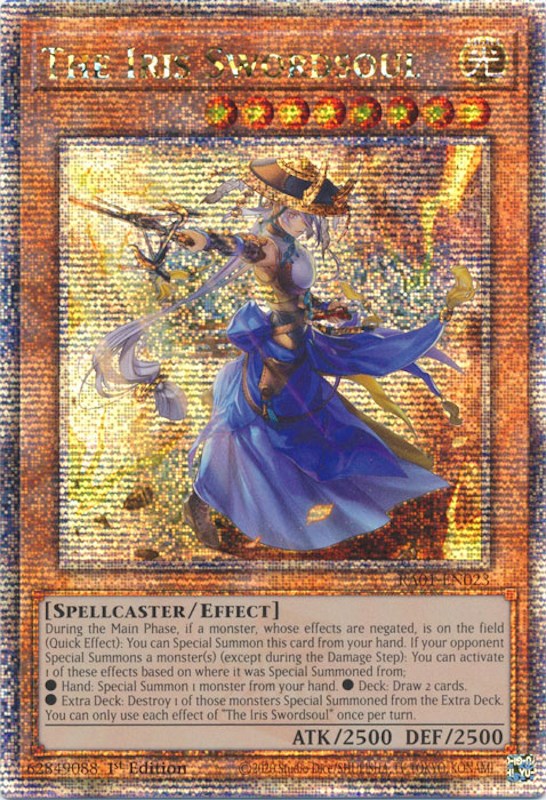 The Iris Swordsoul [RA01-EN023] Quarter Century Secret Rare | Exor Games New Glasgow