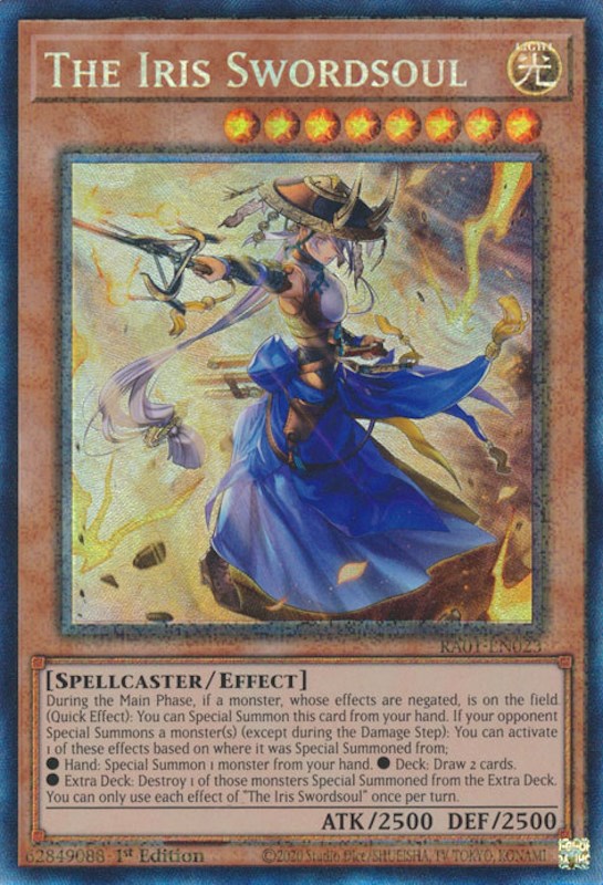 The Iris Swordsoul [RA01-EN023] Prismatic Collector's Rare | Exor Games New Glasgow