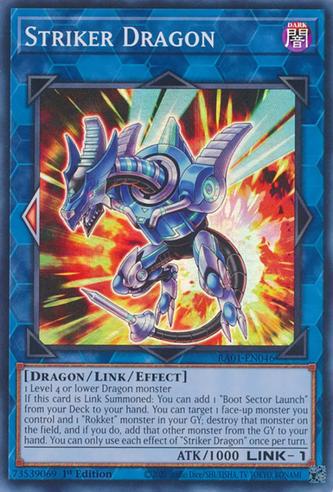 Striker Dragon [RA01-EN046] Super Rare | Exor Games New Glasgow