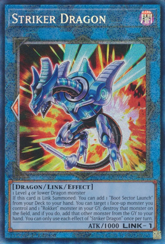 Striker Dragon [RA01-EN046] Prismatic Collector's Rare | Exor Games New Glasgow