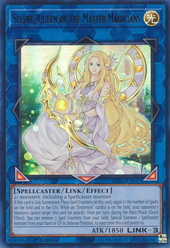 Selene, Queen of the Master Magicians [RA01-EN047] Ultra Rare | Exor Games New Glasgow