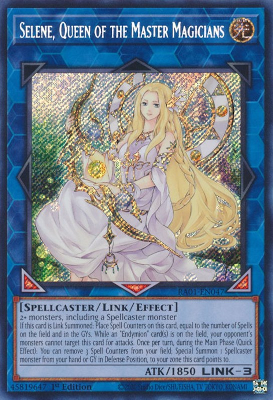 Selene, Queen of the Master Magicians [RA01-EN047] Secret Rare | Exor Games New Glasgow