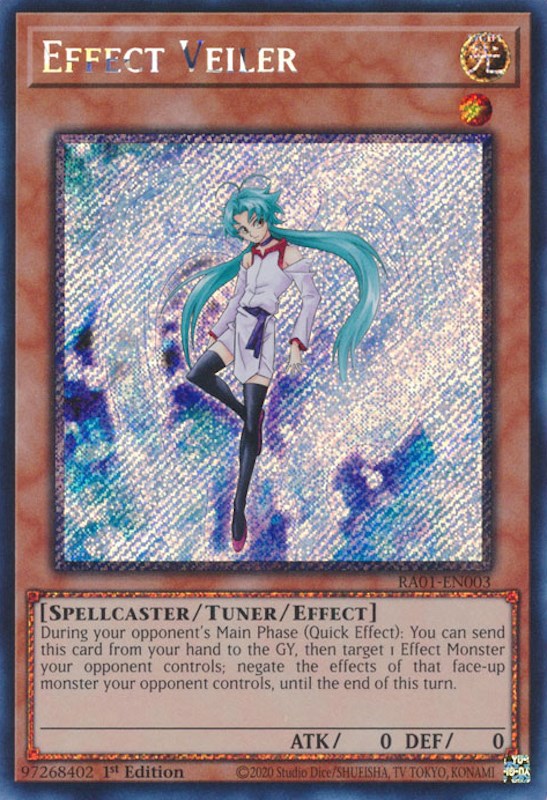 Effect Veiler [RA01-EN003] Platinum Secret Rare | Exor Games New Glasgow