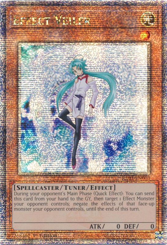 Effect Veiler [RA01-EN003] Quarter Century Secret Rare | Exor Games New Glasgow