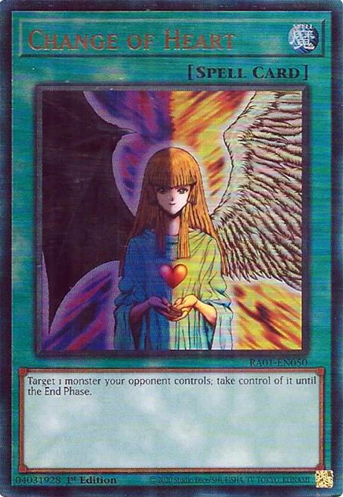 Change of Heart [RA01-EN050] Prismatic Ultimate Rare | Exor Games New Glasgow