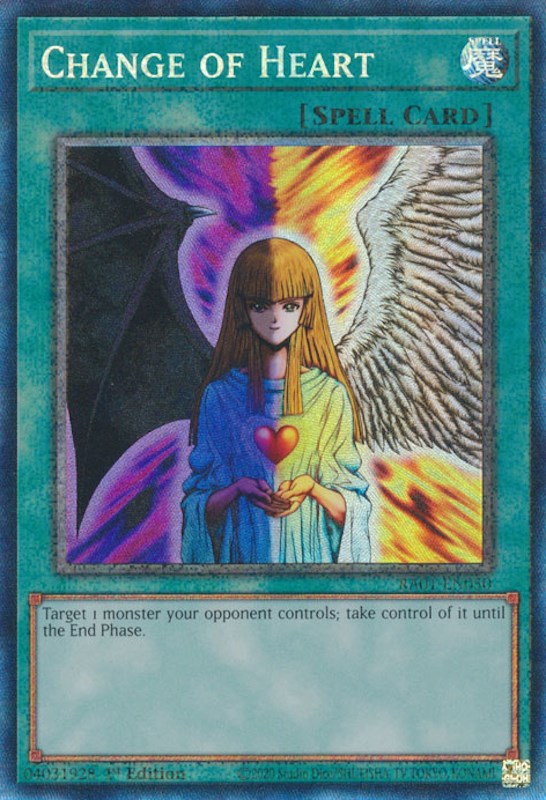 Change of Heart [RA01-EN050] Prismatic Collector's Rare | Exor Games New Glasgow