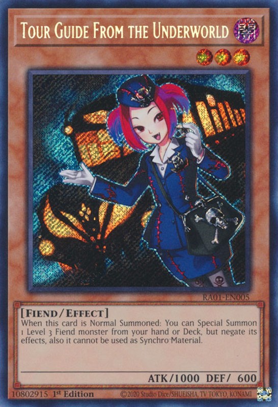 Tour Guide From the Underworld [RA01-EN005] Secret Rare | Exor Games New Glasgow