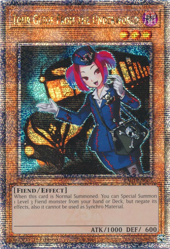 Tour Guide From the Underworld [RA01-EN005] Quarter Century Secret Rare | Exor Games New Glasgow