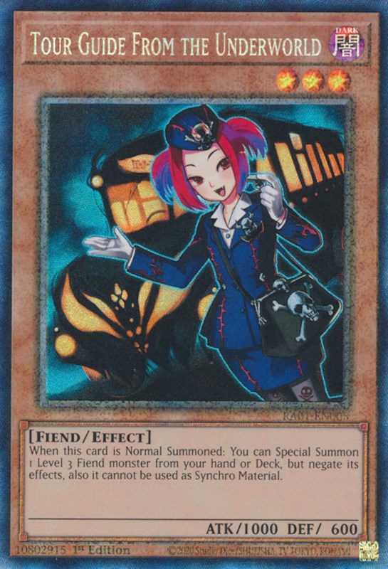 Tour Guide From the Underworld [RA01-EN005] Prismatic Collector's Rare | Exor Games New Glasgow