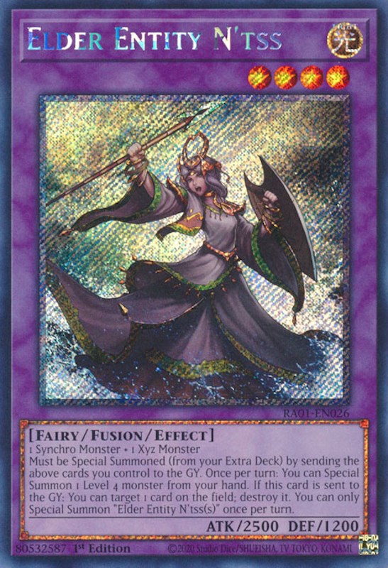 Elder Entity N'tss [RA01-EN026] Platinum Secret Rare | Exor Games New Glasgow