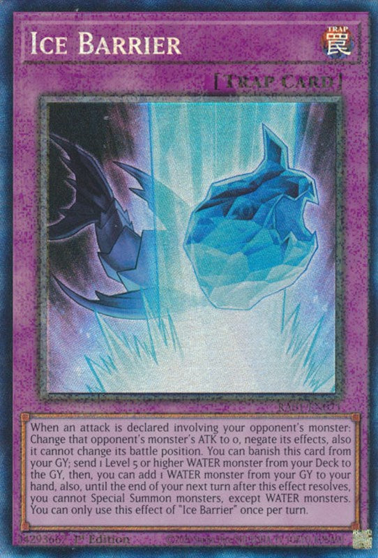 Ice Barrier [RA01-EN071] Prismatic Collector's Rare | Exor Games New Glasgow