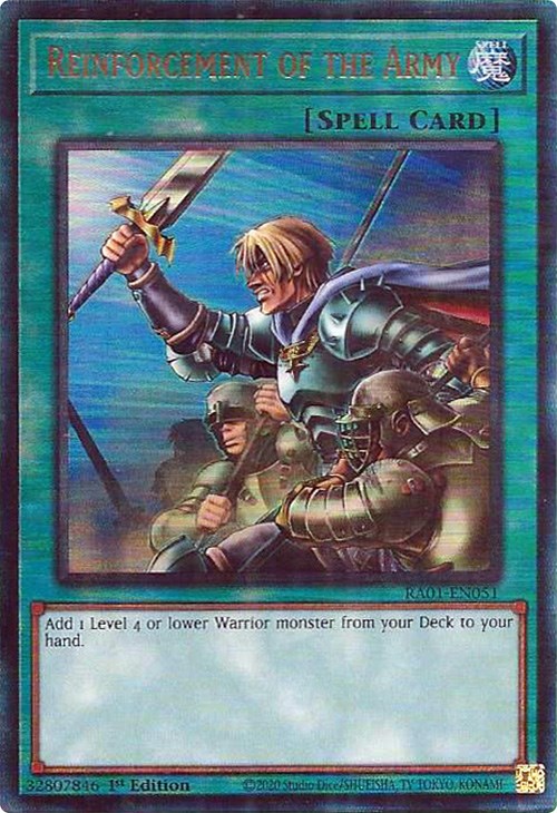 Reinforcement of the Army [RA01-EN051] Prismatic Ultimate Rare | Exor Games New Glasgow