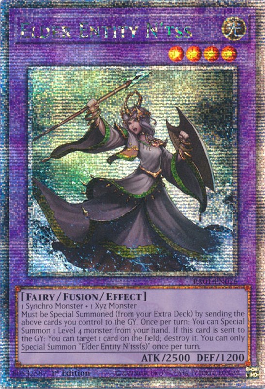 Elder Entity N'tss [RA01-EN026] Quarter Century Secret Rare | Exor Games New Glasgow