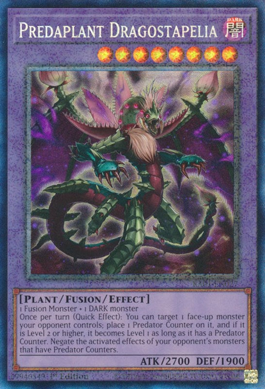 Predaplant Dragostapelia [RA01-EN027] Prismatic Collector's Rare | Exor Games New Glasgow