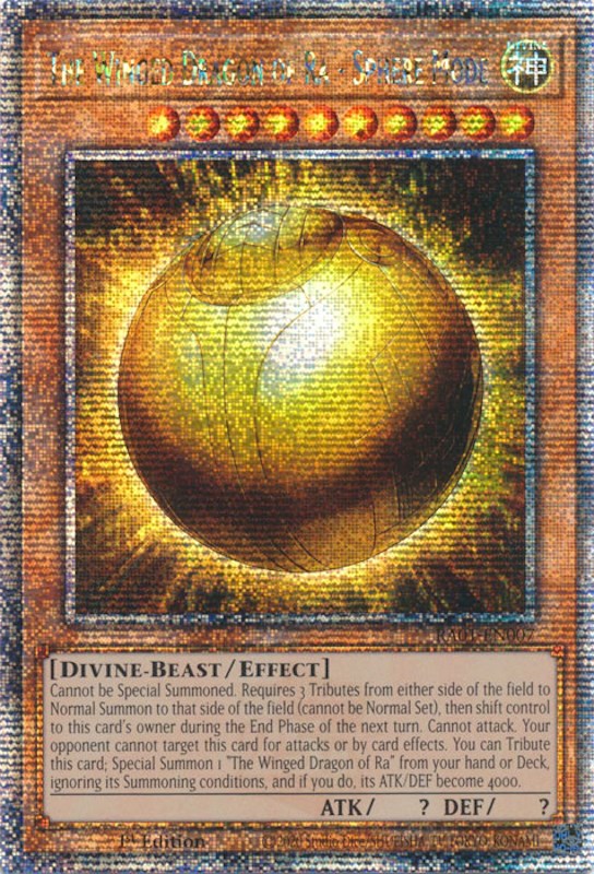 The Winged Dragon of Ra - Sphere Mode [RA01-EN007] Quarter Century Secret Rare | Exor Games New Glasgow