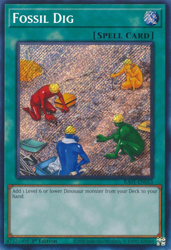 Fossil Dig [RA01-EN053] Secret Rare | Exor Games New Glasgow