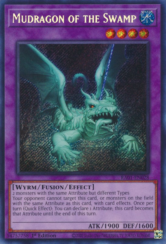 Mudragon of the Swamp [RA01-EN028] Secret Rare | Exor Games New Glasgow