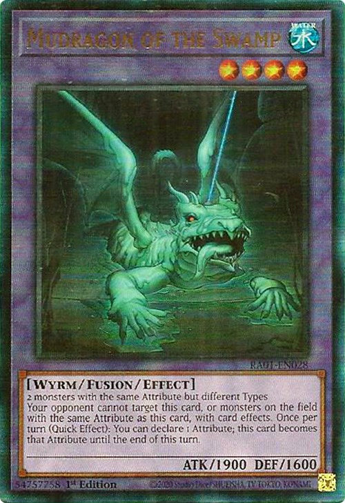 Mudragon of the Swamp [RA01-EN028] Prismatic Ultimate Rare | Exor Games New Glasgow