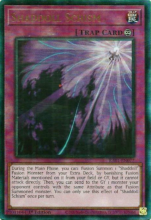 Shaddoll Schism [RA01-EN077] Prismatic Ultimate Rare | Exor Games New Glasgow