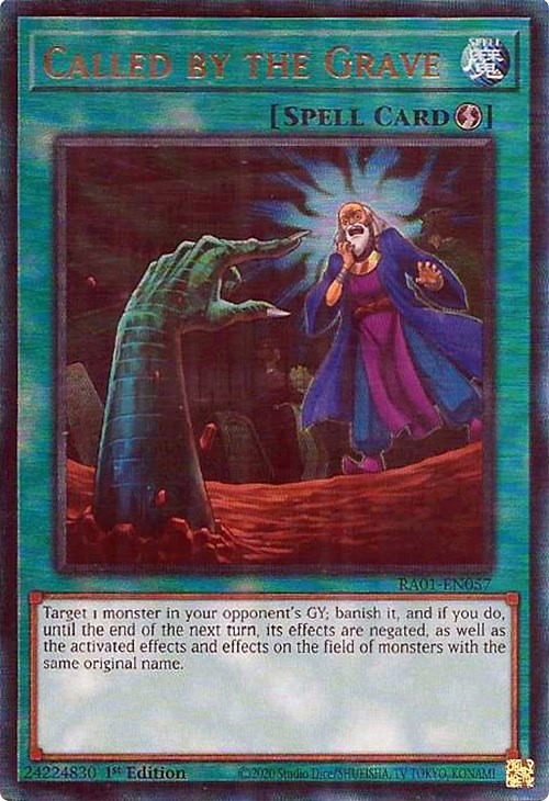 Called by the Grave [RA01-EN057] Prismatic Ultimate Rare | Exor Games New Glasgow