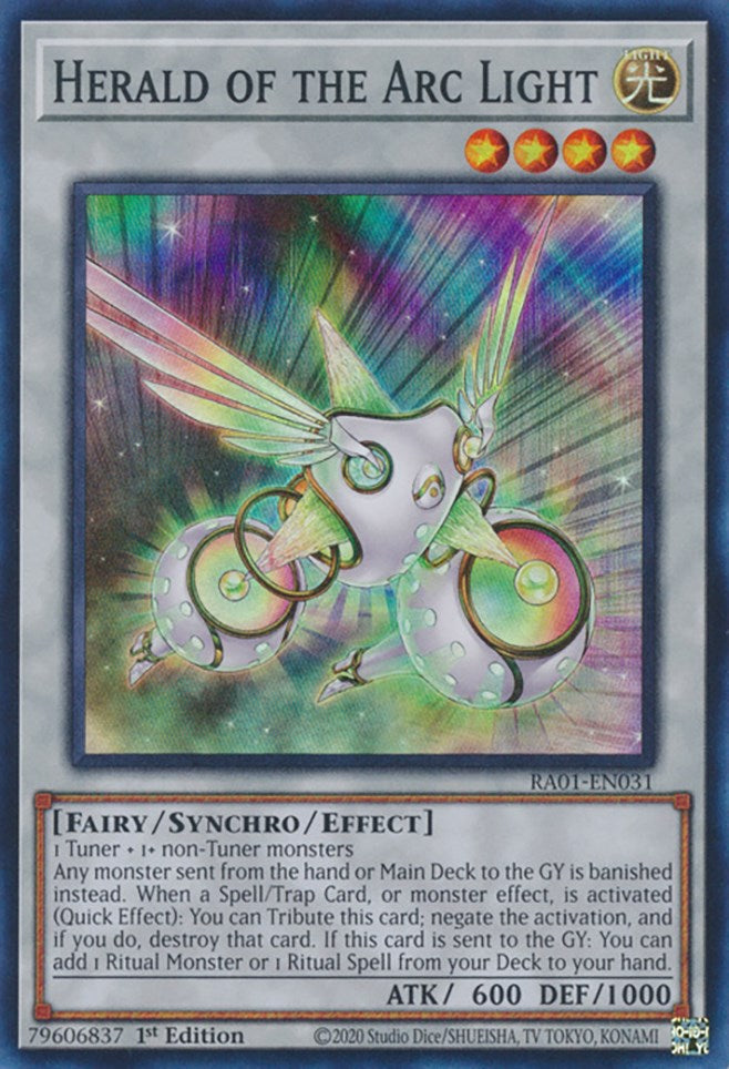 Herald of the Arc Light [RA01-EN031] Super Rare | Exor Games New Glasgow