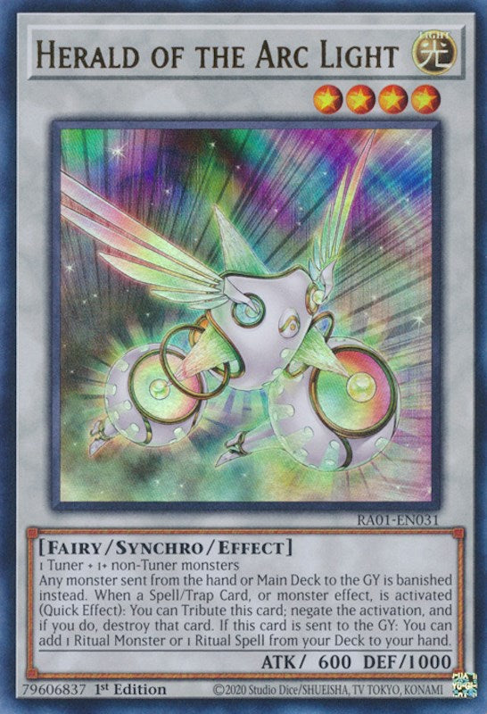Herald of the Arc Light [RA01-EN031] Ultra Rare | Exor Games New Glasgow