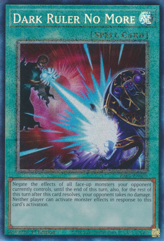 Dark Ruler No More [RA01-EN060] Prismatic Collector's Rare | Exor Games New Glasgow