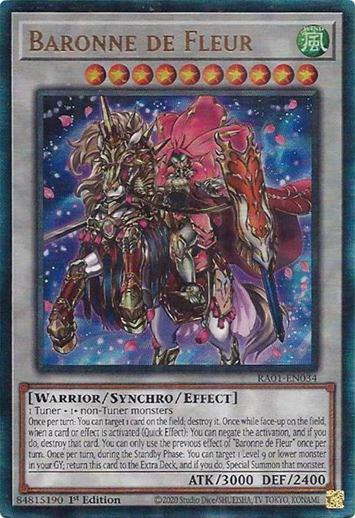 Baronne de Fleur [RA01-EN034] Prismatic Ultimate Rare | Exor Games New Glasgow