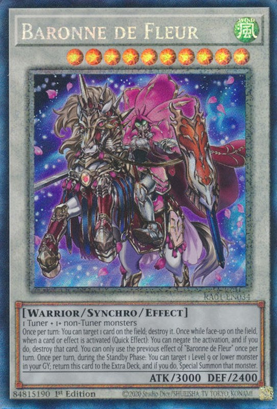 Baronne de Fleur [RA01-EN034] Prismatic Collector's Rare | Exor Games New Glasgow