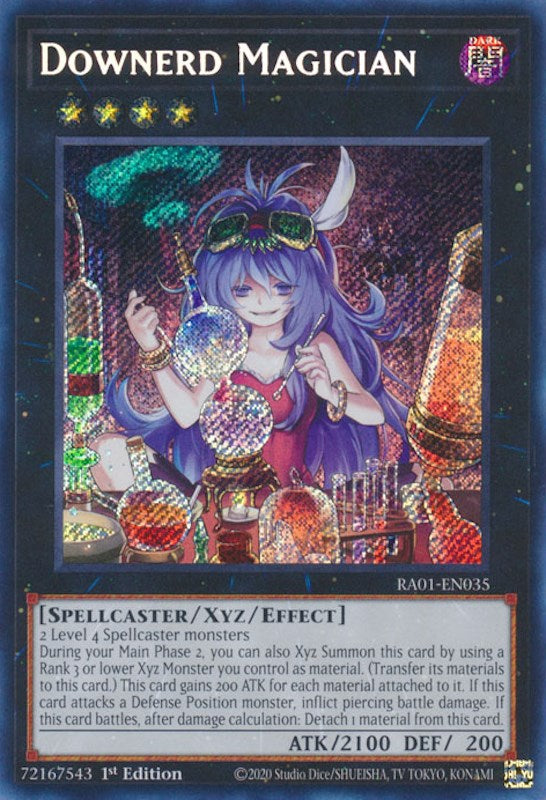 Downerd Magician [RA01-EN035] Secret Rare | Exor Games New Glasgow