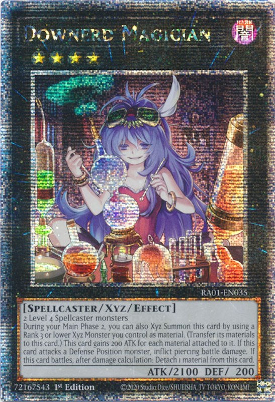 Downerd Magician [RA01-EN035] Quarter Century Secret Rare | Exor Games New Glasgow