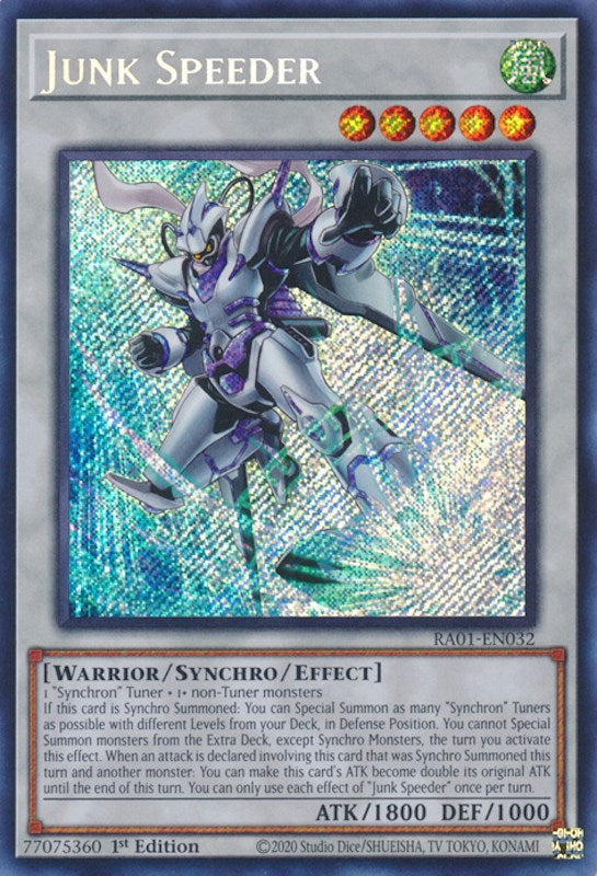 Junk Speeder [RA01-EN032] Secret Rare | Exor Games New Glasgow