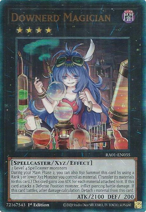 Downerd Magician [RA01-EN035] Prismatic Ultimate Rare | Exor Games New Glasgow