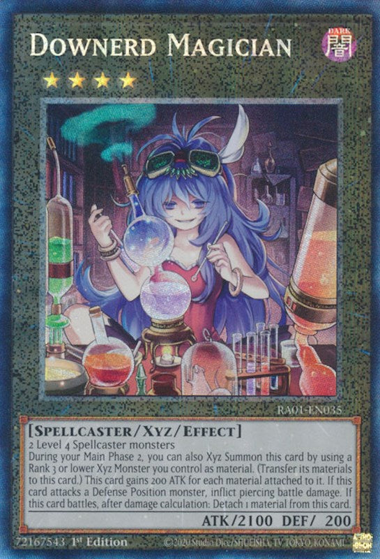 Downerd Magician [RA01-EN035] Prismatic Collector's Rare | Exor Games New Glasgow