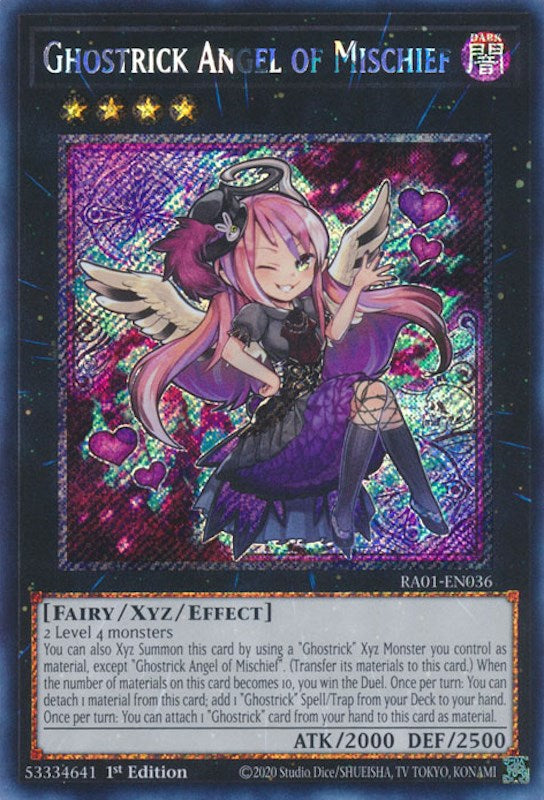 Ghostrick Angel of Mischief [RA01-EN036] Platinum Secret Rare | Exor Games New Glasgow